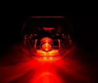 Dutch Number Plate Light - Red LED - 12/24V LED with Marker Light E-Tested