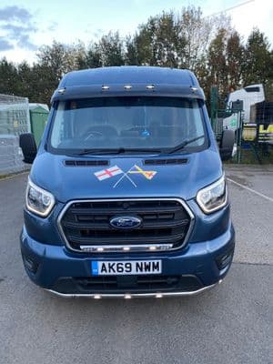 Ford Transit Mk8 Acrylic Sun Visor - No LED's - PN:AC3037S