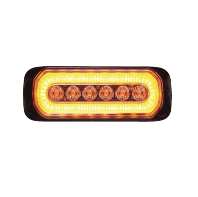LED Halo-Blitz Warning Lamp - Amber (Halo) Amber (Warning) PN: LAHBAA