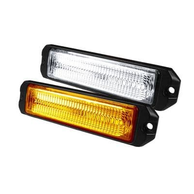 LEDSON Astro6+ Warning strobe light 12 LED orange and white (ECE R65)