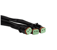 LEDSON Connect  1,2 or 3 x DT 2 pin cable harness for auxiliary lights (12V)