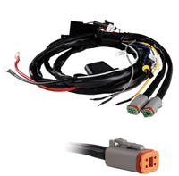 LEDSON Connect  1,2 or 3 x DT 4 pin cable harness for auxiliary lights (12V)