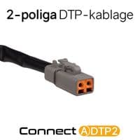 LEDSON Connect 1 or 2  x DTP 2 pin cable harness for auxiliary lights (12V)