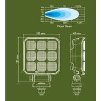 LEDSON Lumina SQ9 work light 40W
