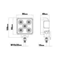 LEDSON Luna SQ30 work light 3,6