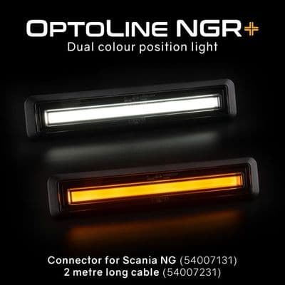 LEDSON Optoline NGR+ position light (With 2 metre long cable or Scania NG connectors)