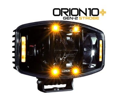 LEDSON Orion 10 + Gen2 Strobe LED Auxiliary Light 100W with Warning Lights