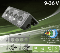 LEDSON Scene Light LED 24W (E Marked ECE R23, Flood)