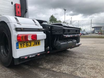 Mercedes Actros MP4 Mud Flap Bar** PN: LABR163