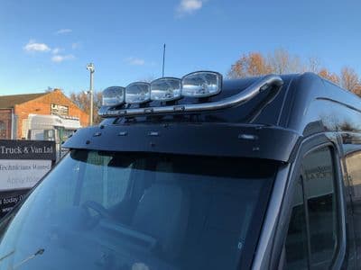 Mercedes Sprinter 2018+ Acrylic Sun Visor - With 5 LED's PN: AC3052SLED