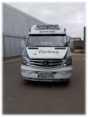 Mercedes Sprinter Acrylic Sun Visor - With 5 LED's PN: AC3052SLED