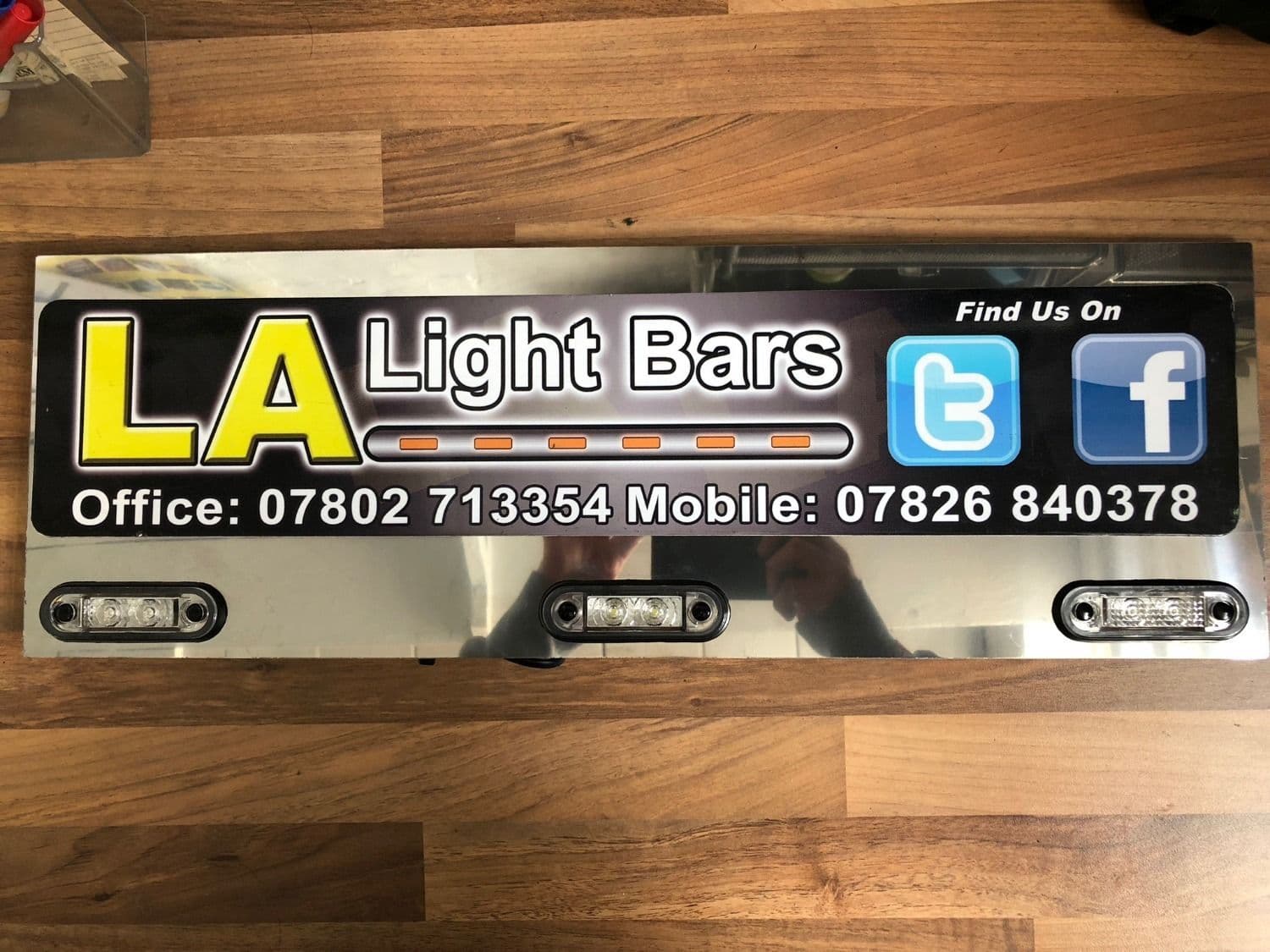 Number Plate Surround With LED s PN UNINPS