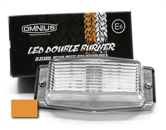 Omnius LED Double Burner - Amber (Clear Lens)