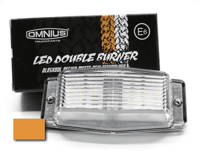 Omnius LED Double Burner - Amber (Clear Lens) PN:360034