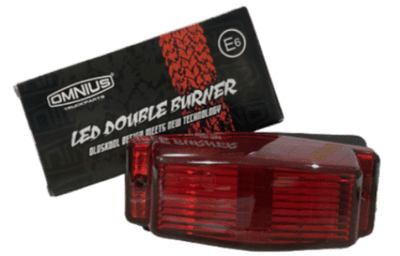 Omnius LED Double Burner - Red