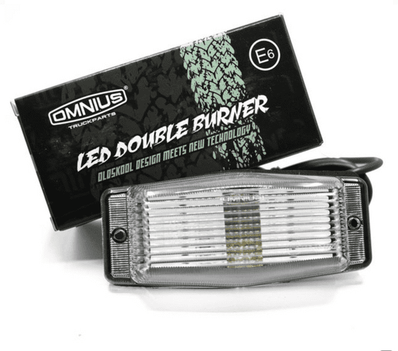 Omnius LED Double Burner - White (Clear Lens)