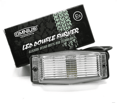 Omnius LED Double Burner - White (Clear Lens) PN:360031