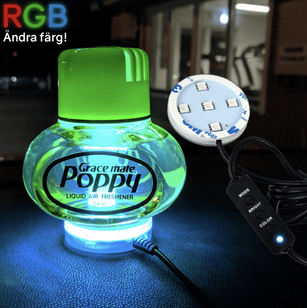 Poppy Air Freshener LED Light Plate RGB LED Light