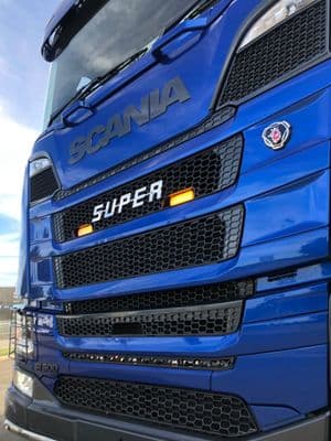 Scania Next Gen LED Halo-Blitz Grill Kit