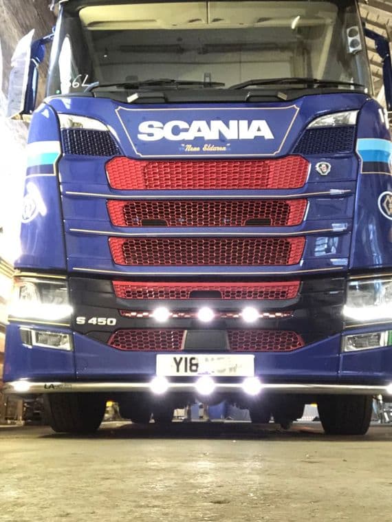 Scania Next Gen Lower LED Grill Strip PN: LABR14