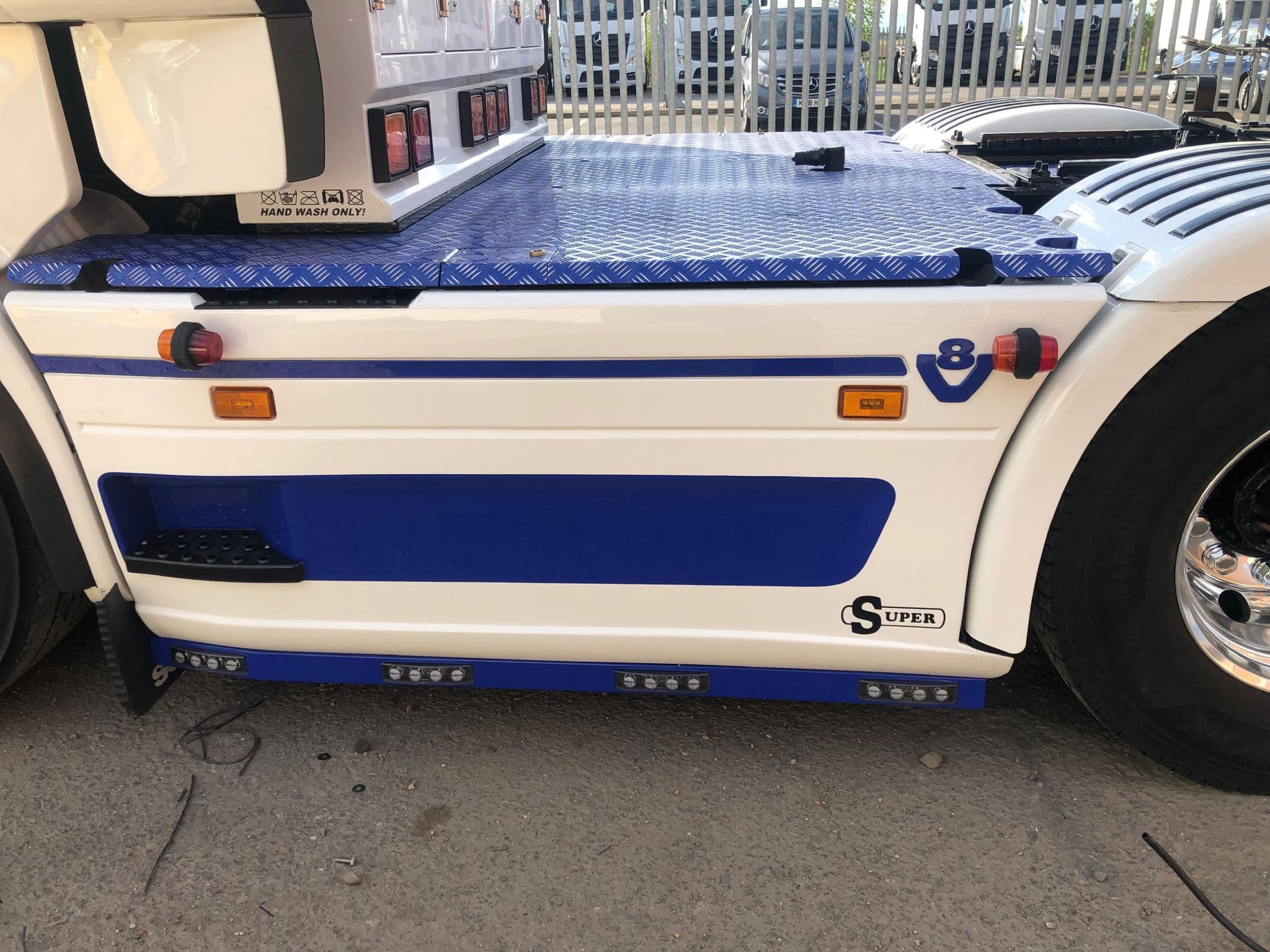 Scania R Square Side Bars Scania Visor Lamps