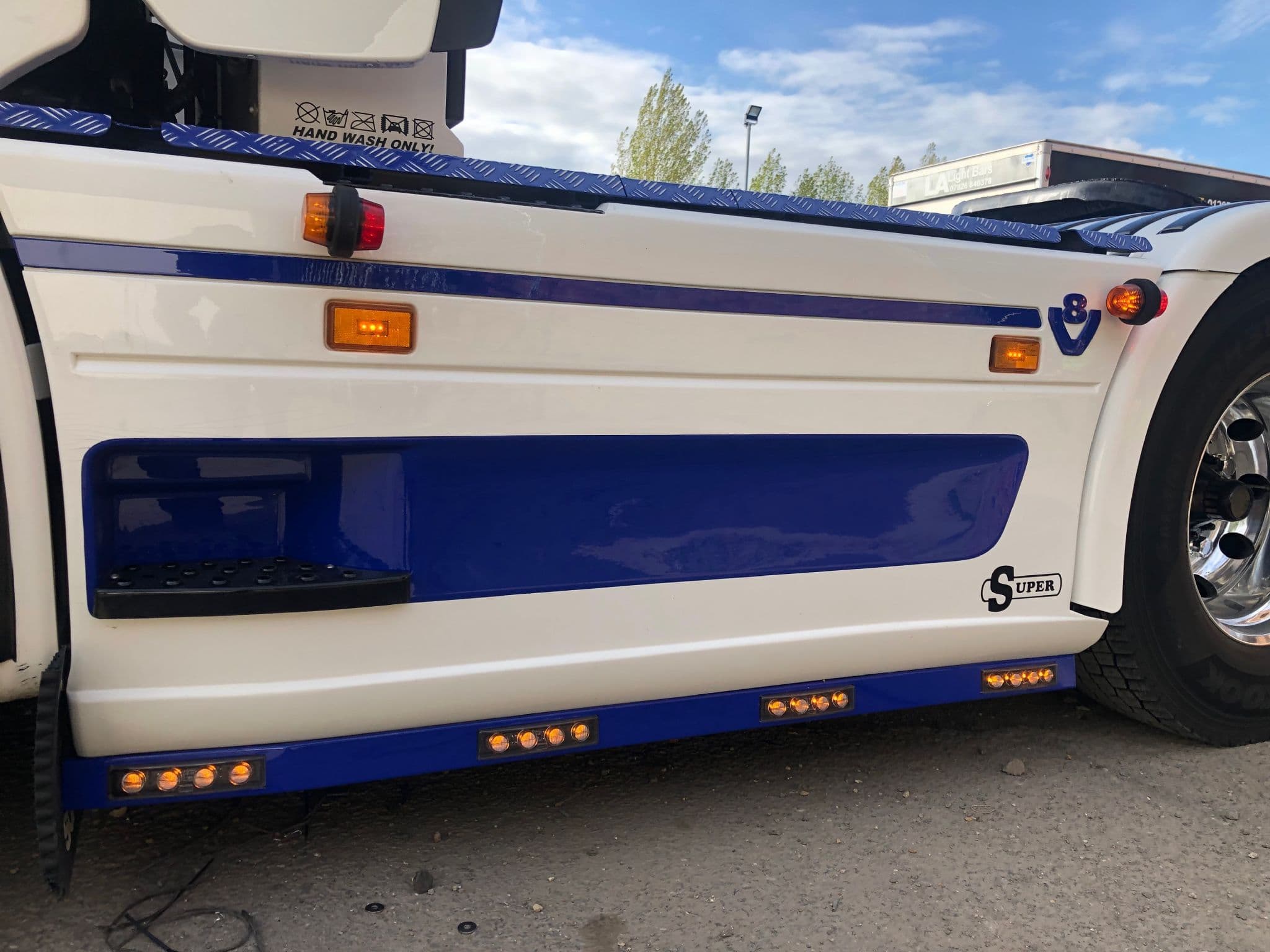 Scania R Square Side Bars Scania Visor Lamps