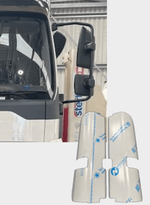 Volvo FL/FE 2024 (New Spec) Stainless Steel Mirror Guards PN: VOLVFL/FE24