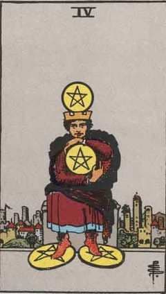 The Four of Pentacles in Tarot: Security, Control, and Holding On