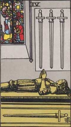 The Four of Swords in Tarot: Rest, Recovery, and Inner Peace