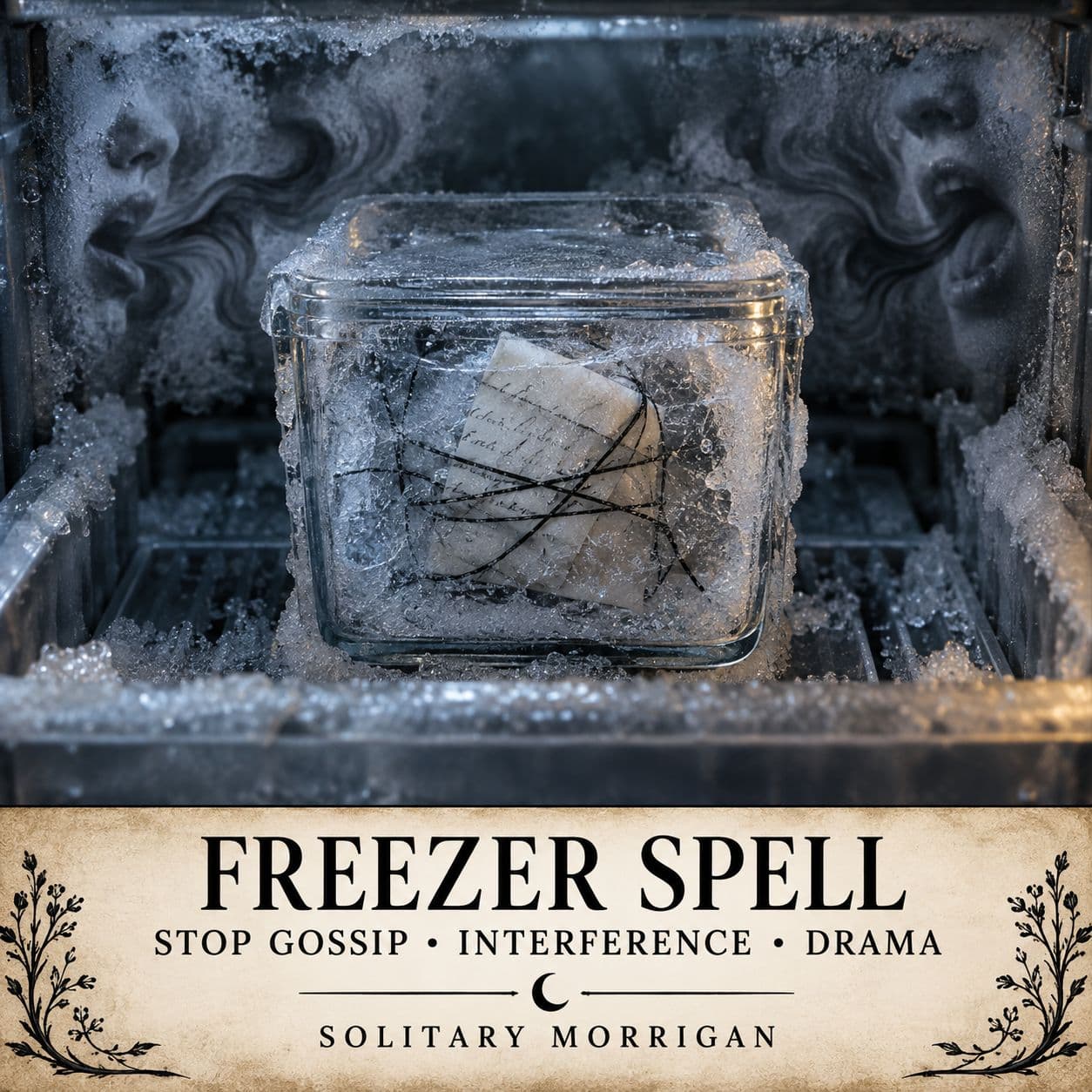 Freezer Spell to Stop Interference, Gossip and Unwanted Drama