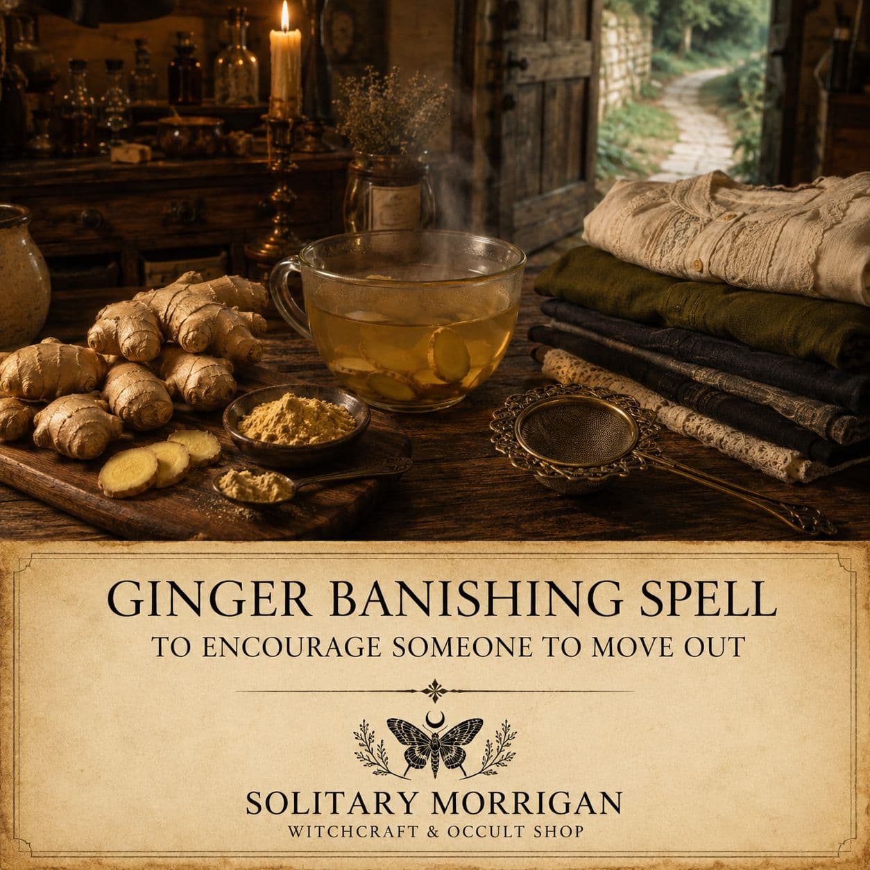 Ginger Banishing Spell to Encourage Someone to Move On