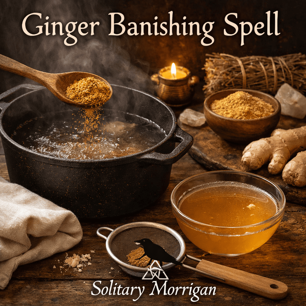 Ginger Spell Solitary Morrigan's Book of Shadows