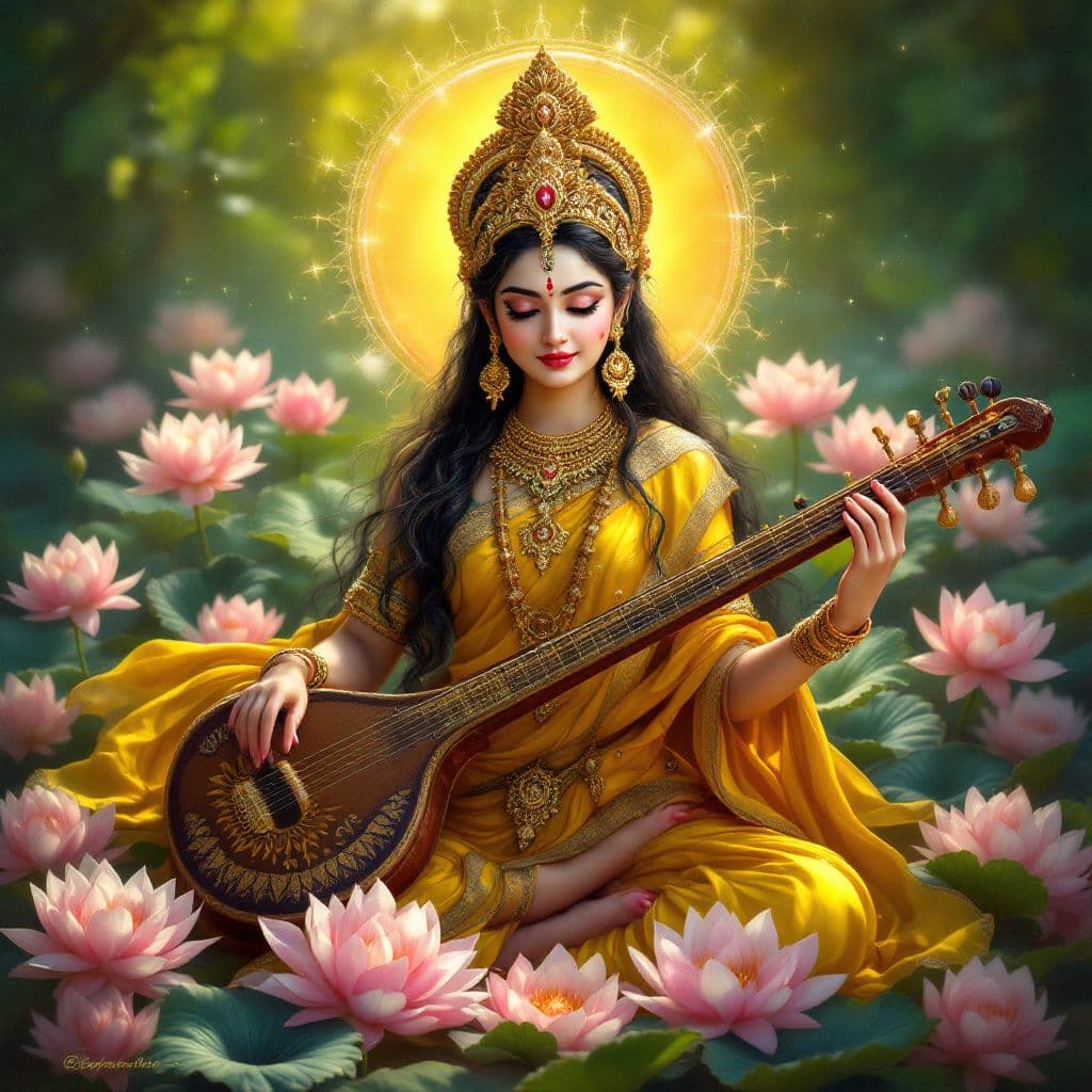 Saraswati: The Radiant Goddess of Wisdom, Music and Learning