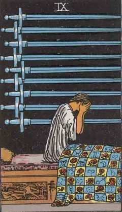 The Nine of Swords in Tarot: Anxiety, Fear, and the Dark Night of the Soul