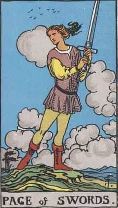 The Page of Swords in Tarot: Curiosity, Insight, and Mental Beginnings