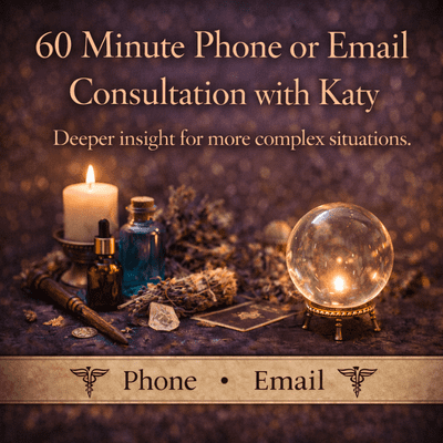 60 Minute Phone or Email Consultation with Katy