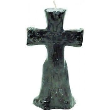 Crucifix Black Candle