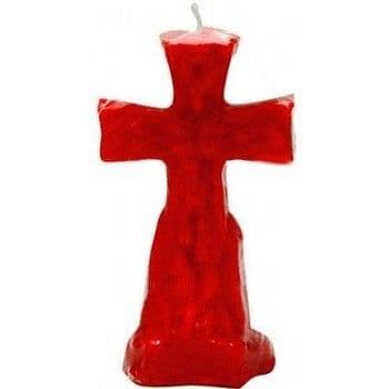 Crucifix Red Candle