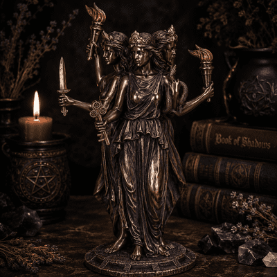 Hecate Goddess of Magic Figurine Triple Goddess Ornament 21cm