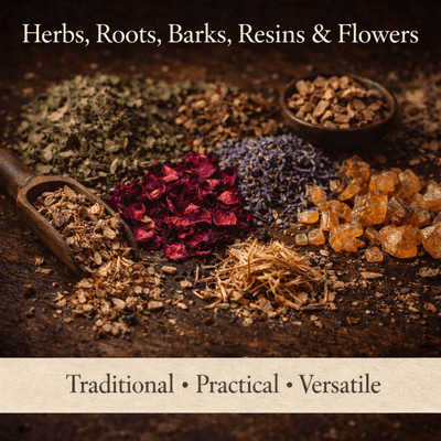 Herbs, Roots, Barks, Resins & Flowers