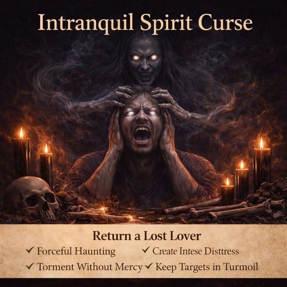 Intranquil Spirit Curse | Create Unrest, Obsession & Disturbance UK
