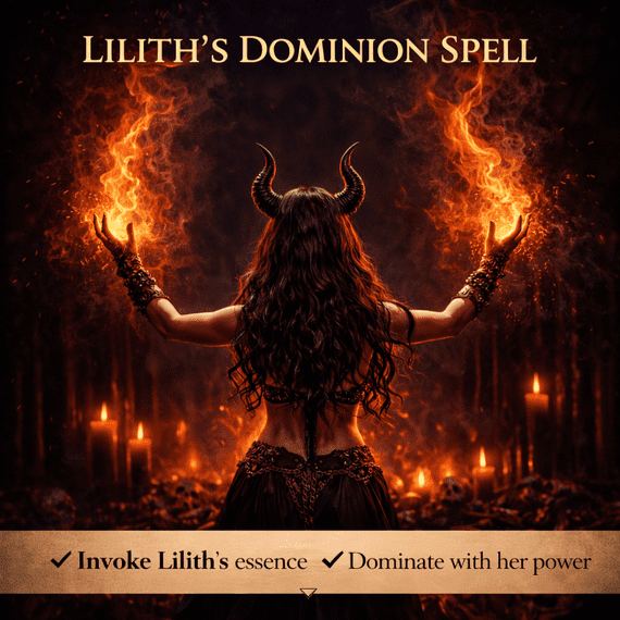 Lilith Dominion Spell | Control Desire, Influence Will & Power UK