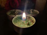 Money Drawing Tealight Candles