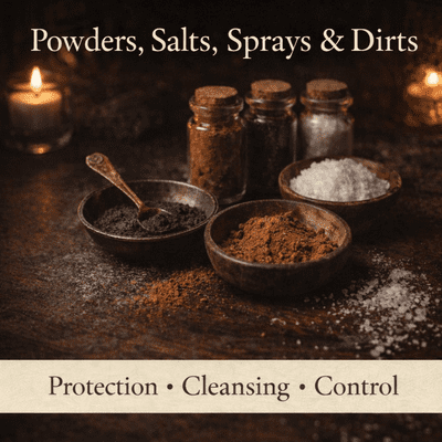 Powders, Salts, Sprays and Dirts