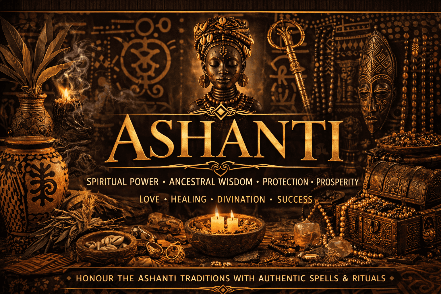 Ashanti Voodoo High Priestess offering spells and rituals