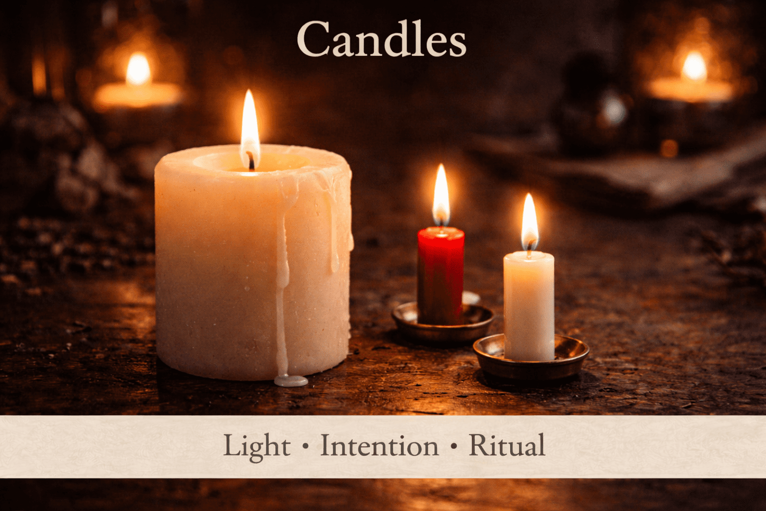 ritual candles for spell work love protection and manifestation
