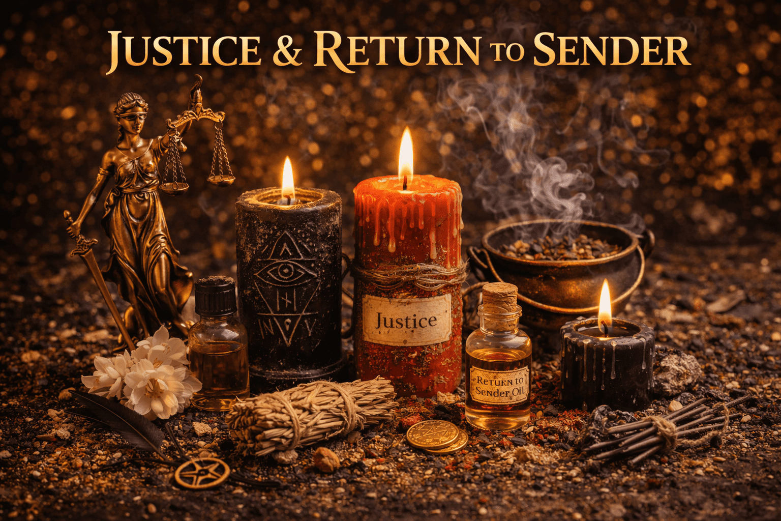 justice and return to sender spells for protection and reversal