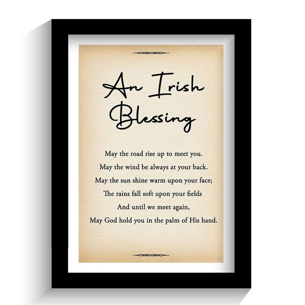 An Irish Blessing Print Irish Poem Print