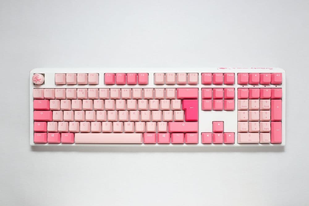 Ducky One3 Gossamer Pink Full Size Cherry MX switch USB Mechanical