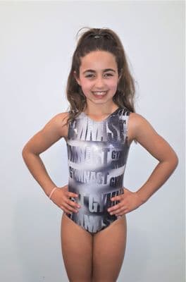 Black & White Gymnast Leotard